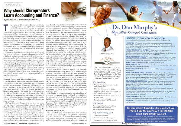 Why should Chiropractors Learn Accounting and Finance?