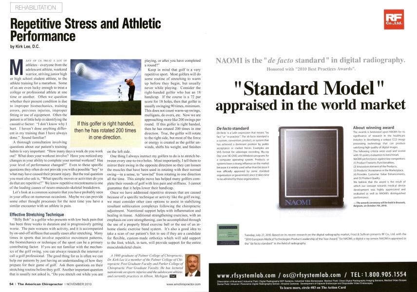 Repetitive Stress and Athletic Performance