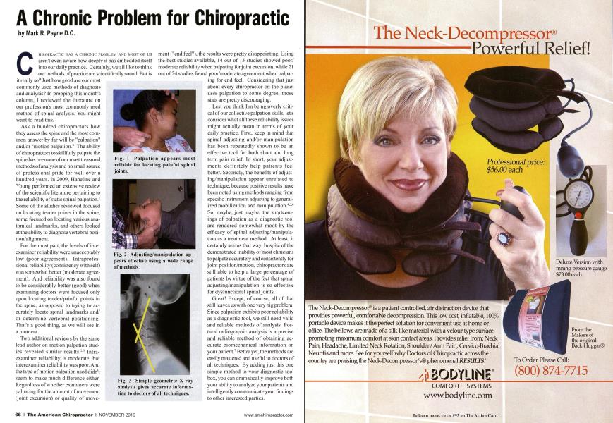 A Chronic Problem for Chiropractic