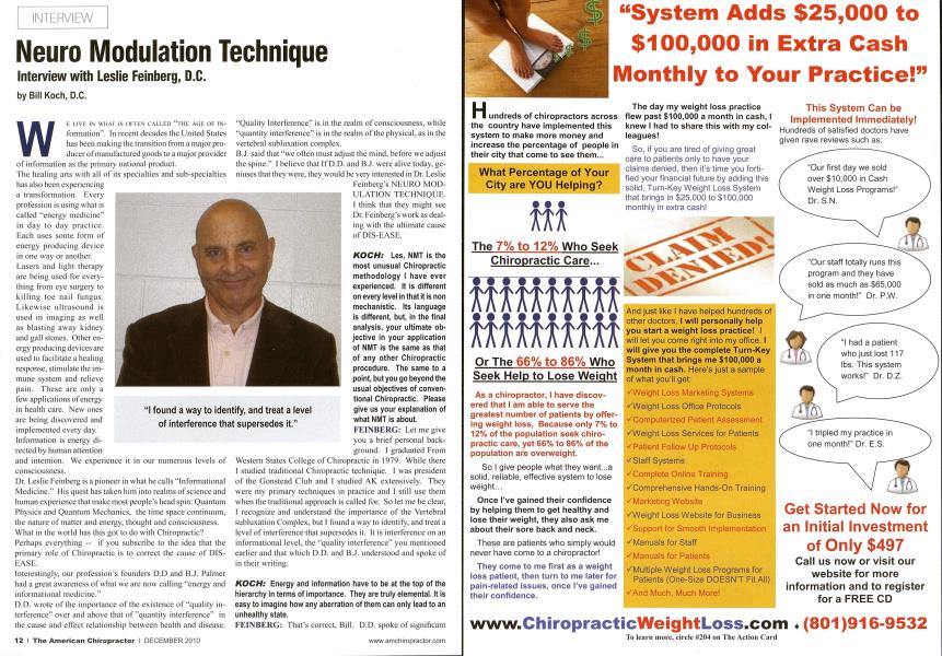 Neuro Modulation Technique Interview with Leslie Feinberg, D.C.