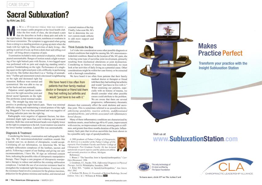 Sacral Subluxation?