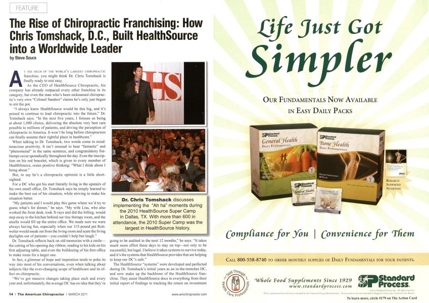 The Rise of Chiropractic Franchising: How Chris Tomshack, D.C., Built HealthSource into a Worldwide Leader