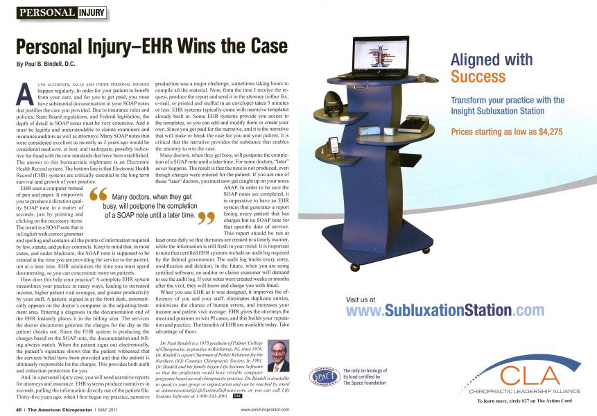 Personal Injury-EHR Wins the Case