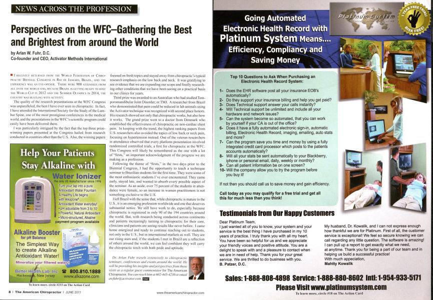 Perspectives on the WFC-Gathering the Best and Brightest from around the World