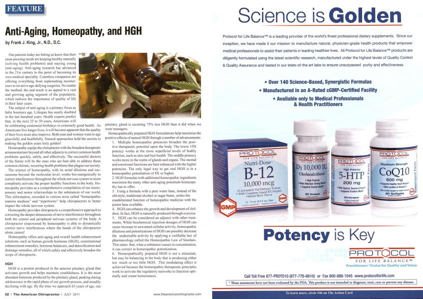 Anti-Aging, Homeopathy, and HGH