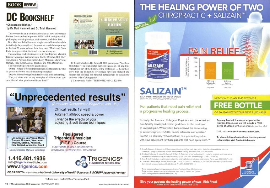 DC BOOKSHELF "Chiropractic Riches,"