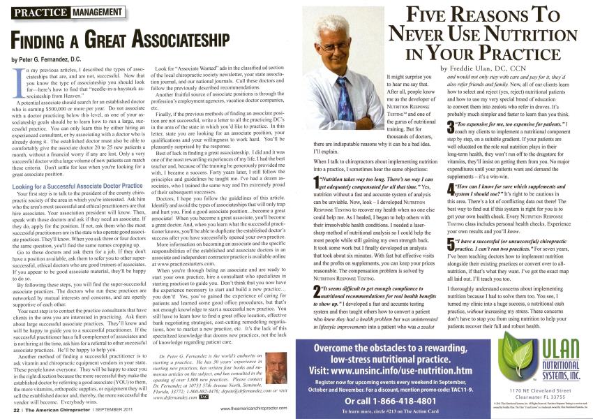 FINDING A GREAT ASSOCIATESHIP