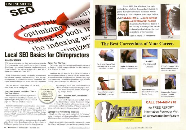 Local SEO Basics for Chiropractors