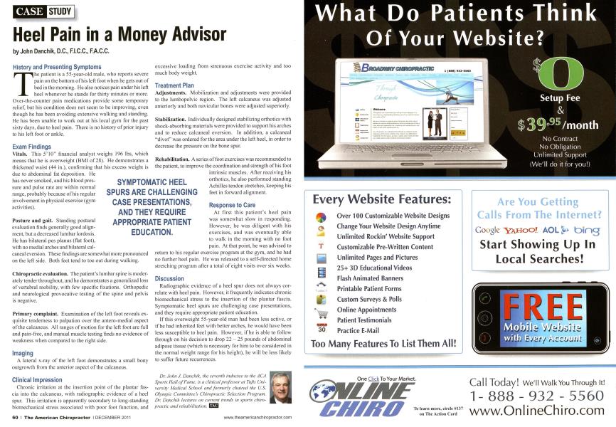 Heel Pain in a Money Advisor