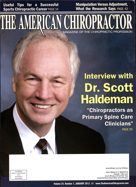 Issue: - January 2012 | The American Chiropractor
