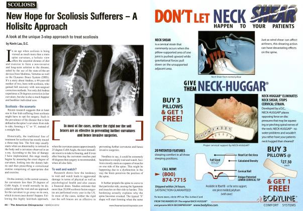 New Hope for Scoliosis Sufferers--A Holisitc Approach