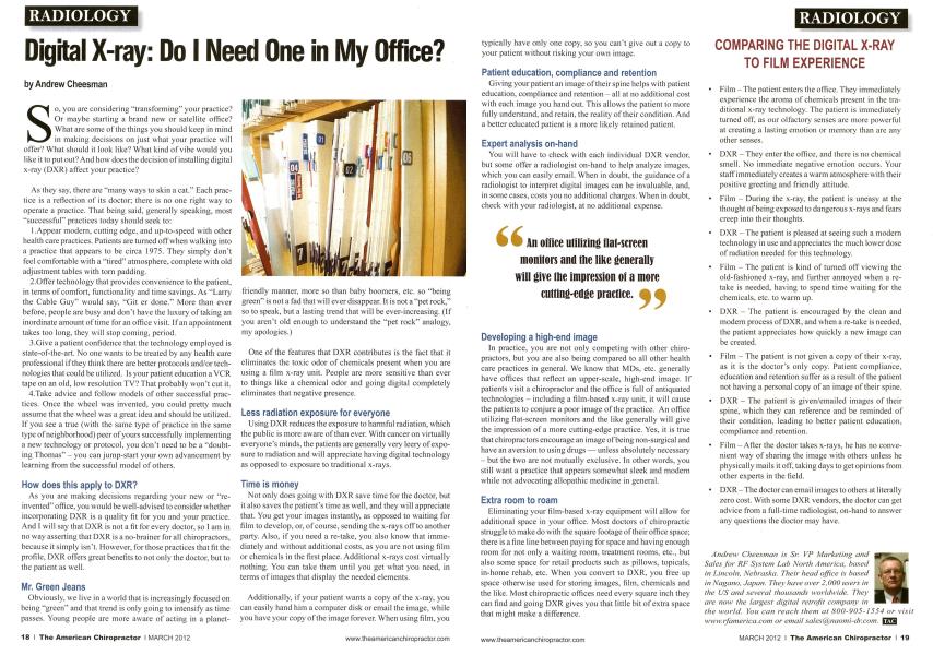 Digital X-ray: Do I Need One in My Office?