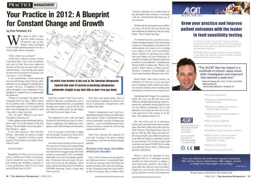 Your Practice in 2012: A Blueprint for Constant Change and Growth