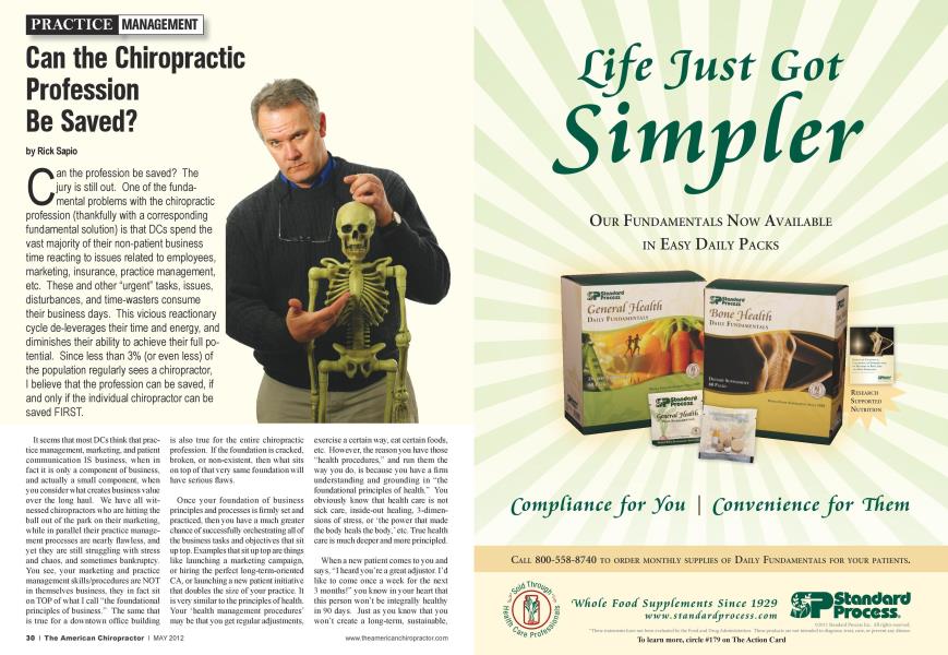 Can the Chiropractic Profession Be Saved?