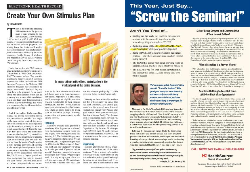Create Your Own Stimulus Plan