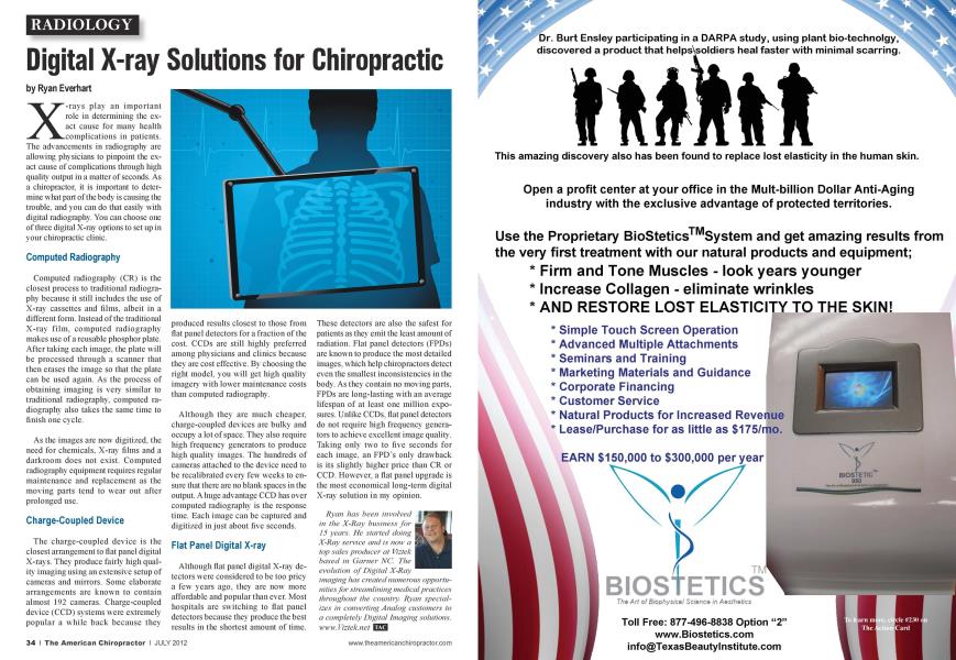 Digital X-ray Solutions for Chiropractic