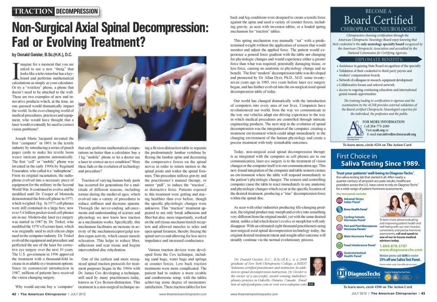 Non-Surgical Axial Spinal Decompression: Fad or Evolving Treatment?