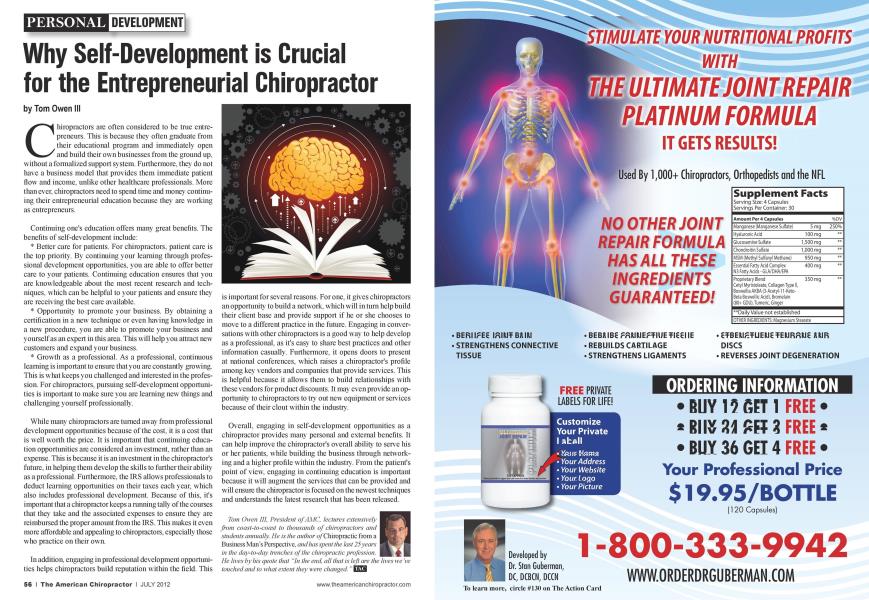 Why Self-Development is Crucial for the Entrepreneurial Chiropractor
