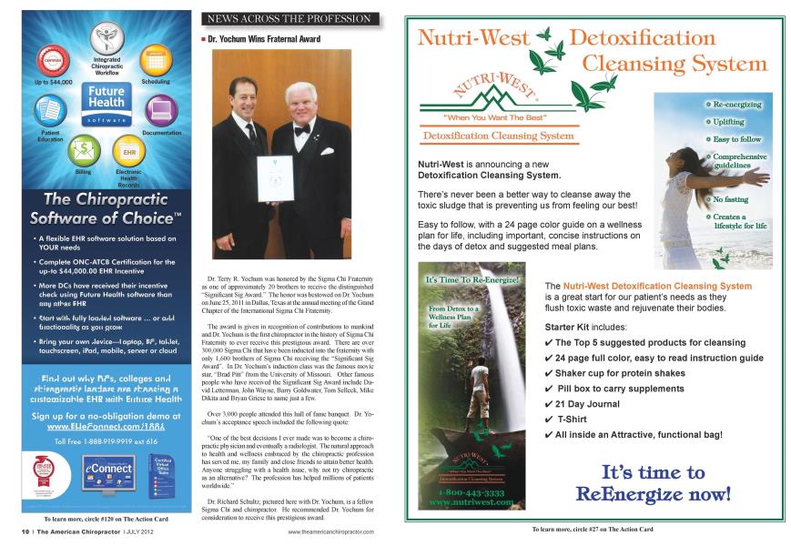 Dr. Yochum Wins Fraternal Award