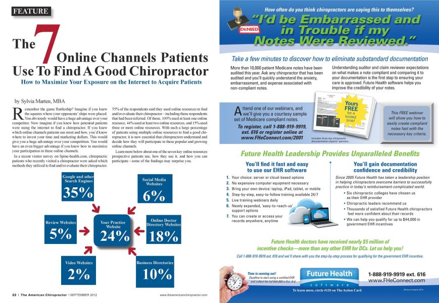 The 7 Online Channels Patients Use To Find A Good Chiropractor