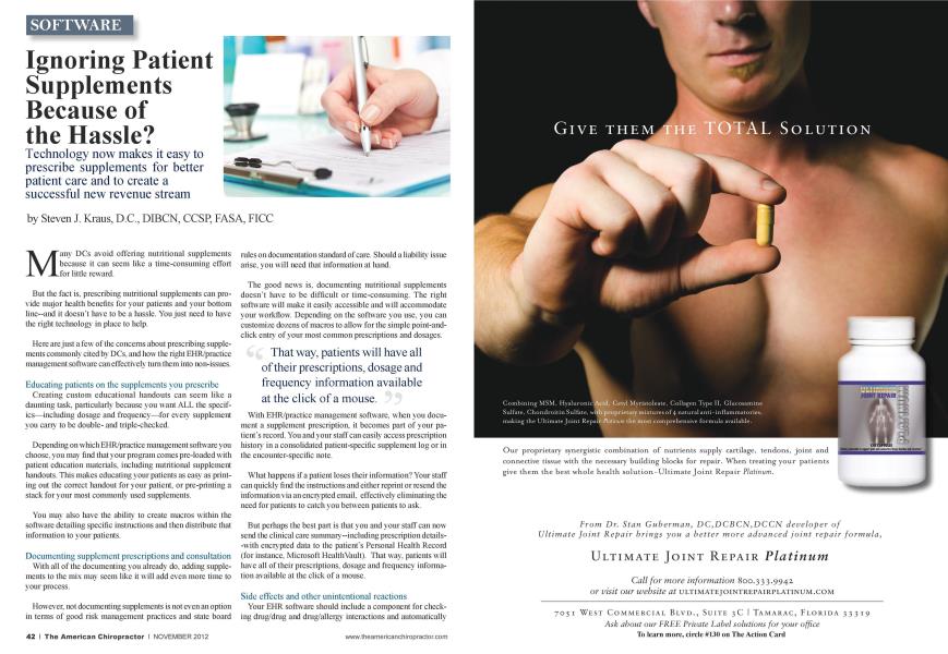 Ignoring Patient Supplements Because of the Hassle?