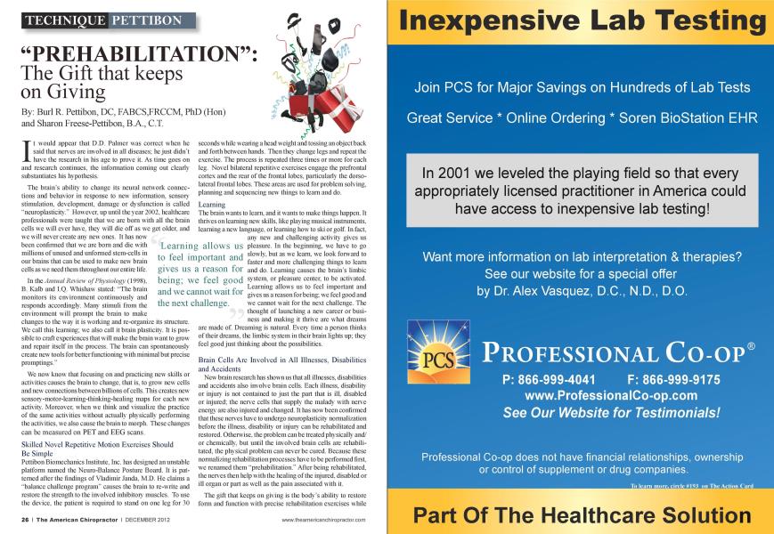 "PREHABILITATION": The Gift that keeps on Giving