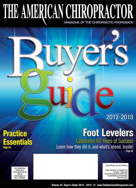Issue: - Buyers Guide 2012 | The American Chiropractor