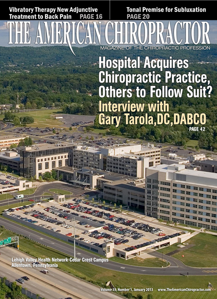 Issue: - January 2013 | The American Chiropractor