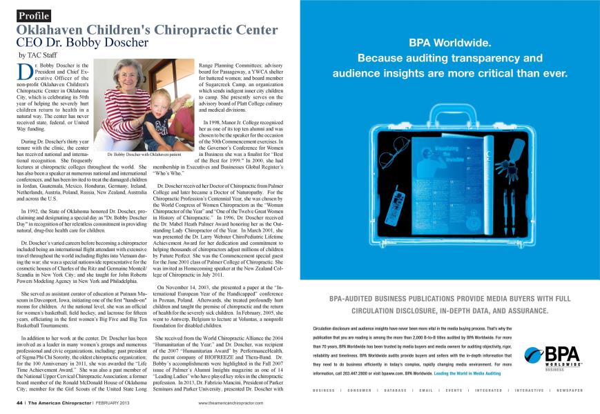 Oklahaven Children's Chiropractic Center CEO Dr. Bobby Doscher