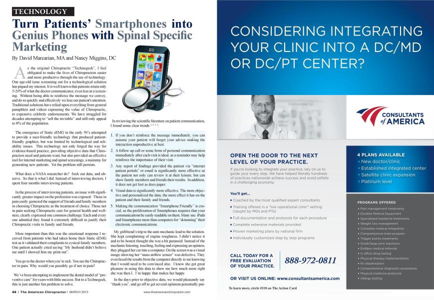Turn Patients' Smartphones into Genius Phones with Spinal Specific Marketing
