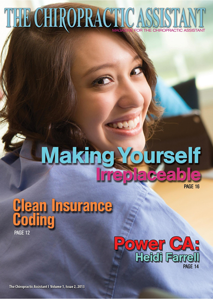 Issue: - The Chiropractic Assistant 2013 | The American Chiropractor