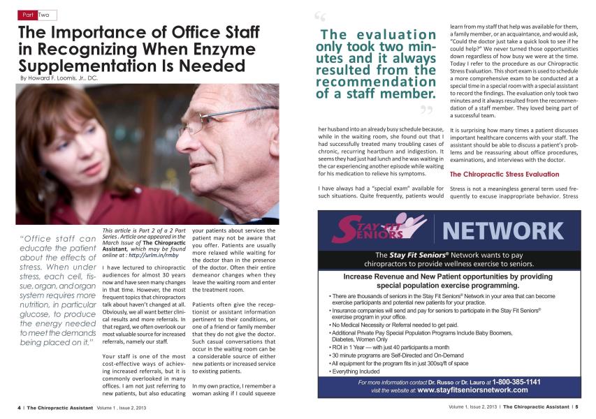 The Importance of Office Staff in Recognizing When Enzyme Supplementation Is Needed