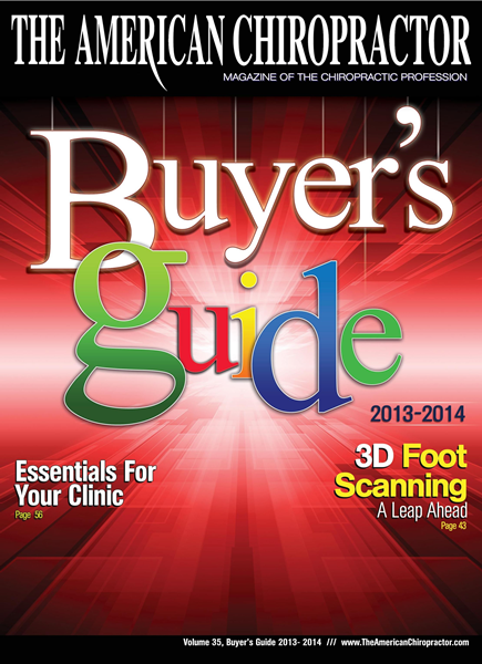 Issue: - Buyers Guide 2013 | The American Chiropractor