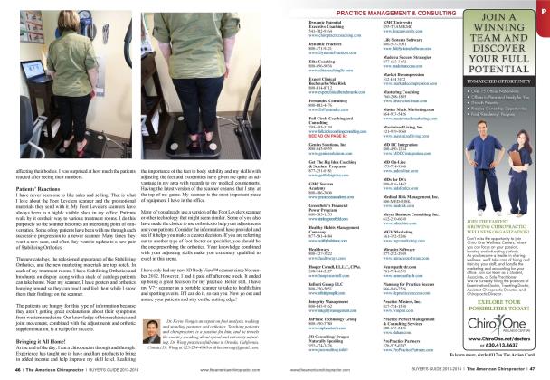 Technology's Role in the Chiropractic Office: 3D Body View Scanner