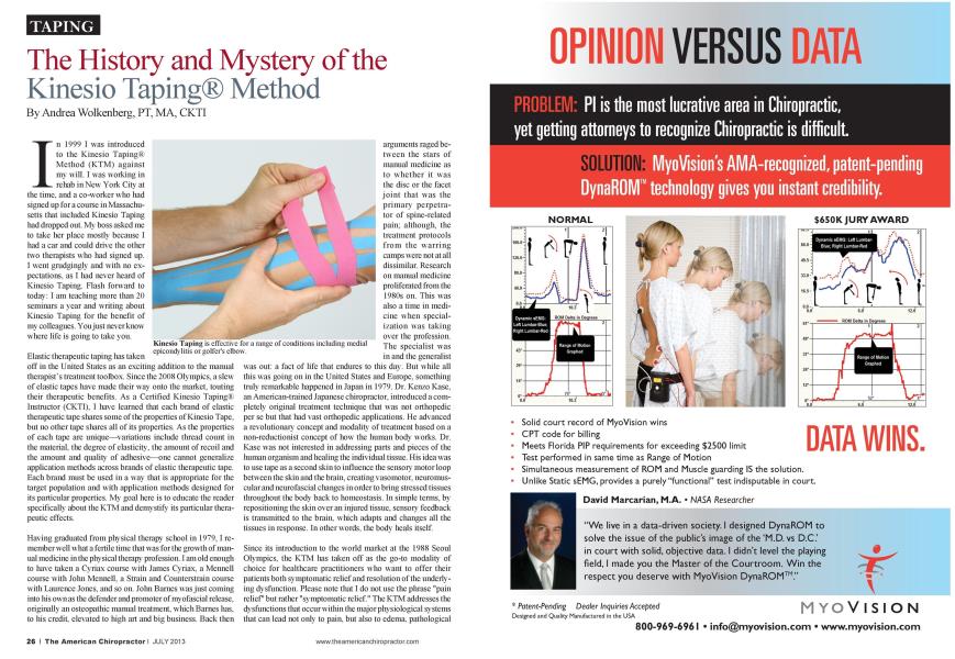The History and Mystery of the Kinesio Taping Method