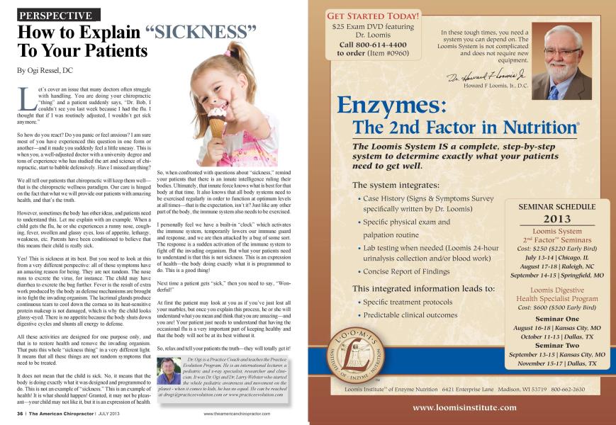How to Explain "SICKNESS" To Your Patients