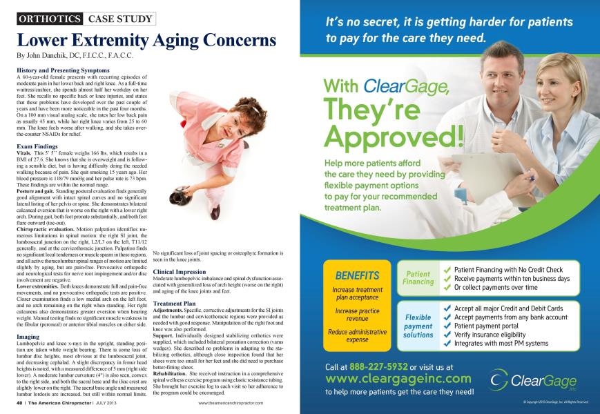 Lower Extremity Aging Concerns