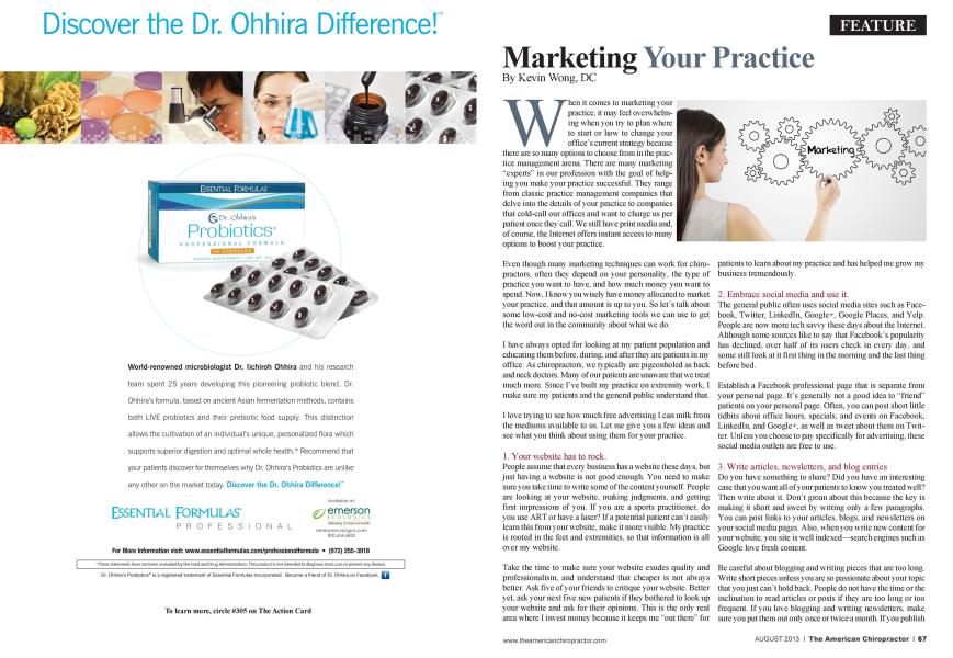 Marketing Your Practice