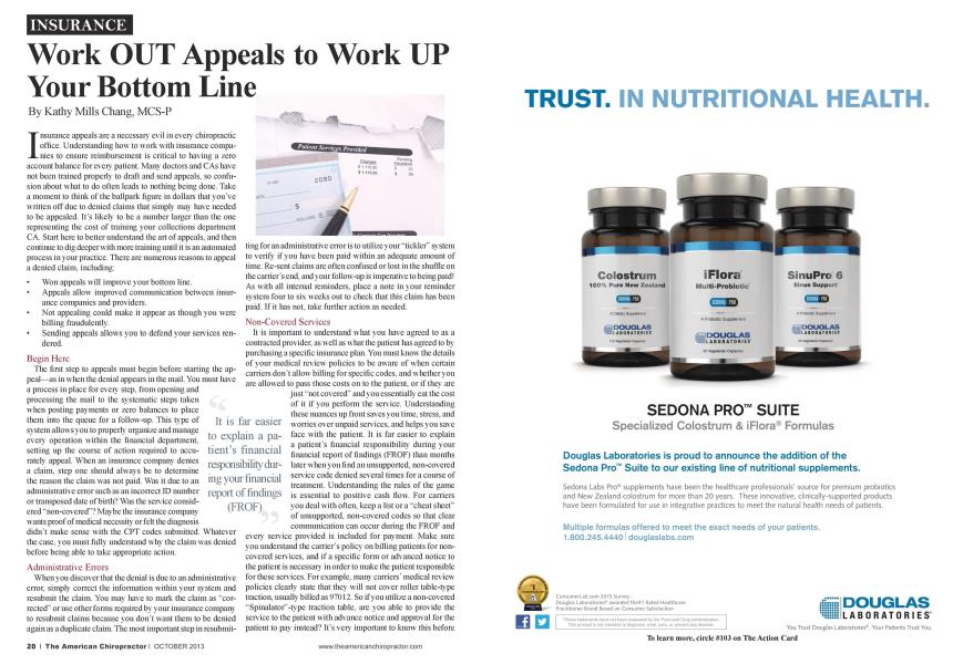Work OUT Appeals to Work UP Your Bottom Line