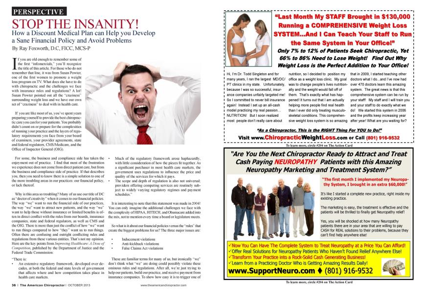 STOP THE INSANITY! How a Discount Medical Plan can Help you Develop a Sane Financial Policy and Avoid Problems