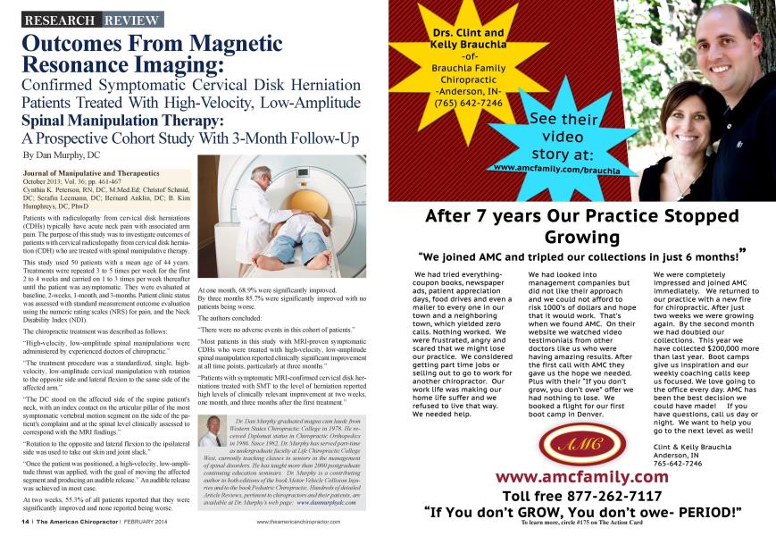 Outcomes From Magnetic Resonance Imaging: