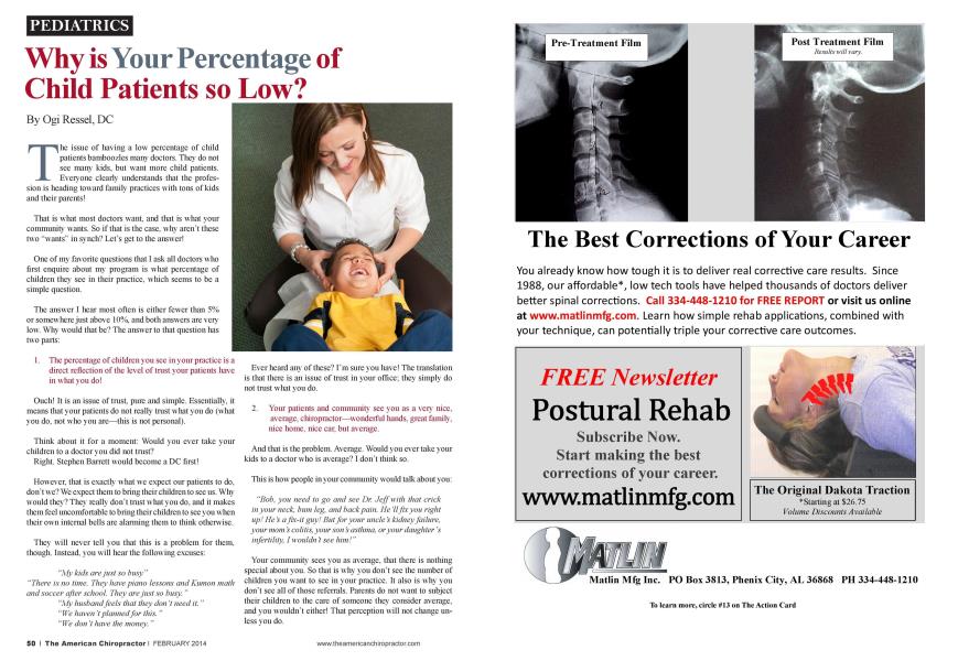 Why is Your Percentage of Child Patients so Low?