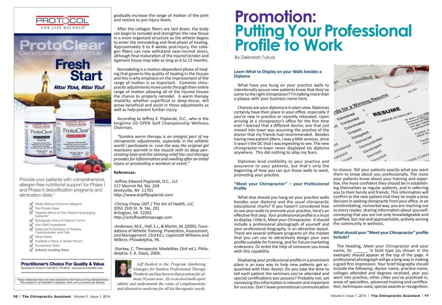 Promotion: Putting Your Professional Profile to Work