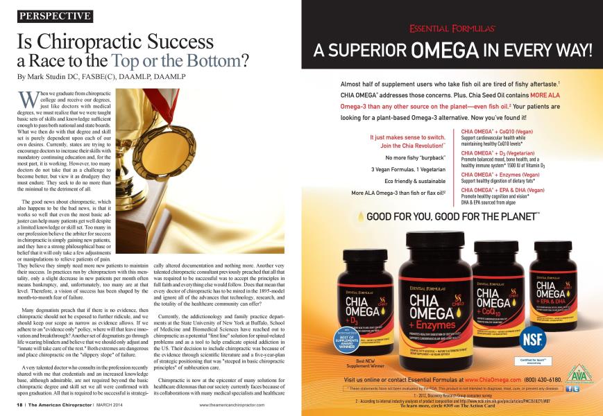 Is Chiropractic Success a Race to the Top or the Bottom?