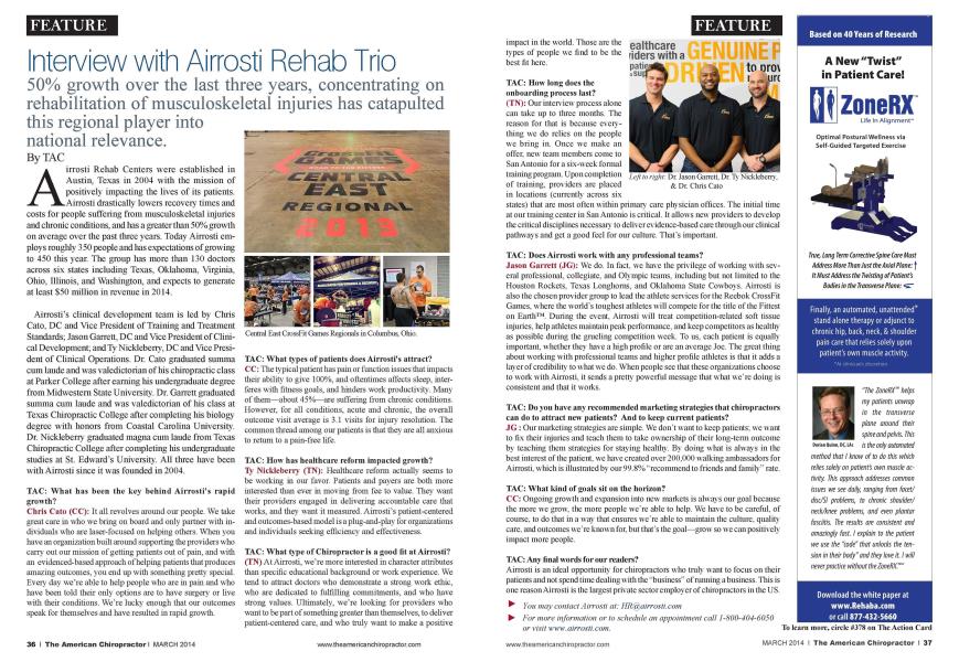 Interview with Airrosti Rehab Trio