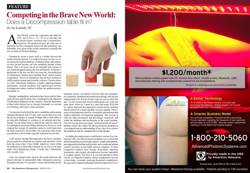 Competing in the Brave New World: Does a Decompression table fit in?