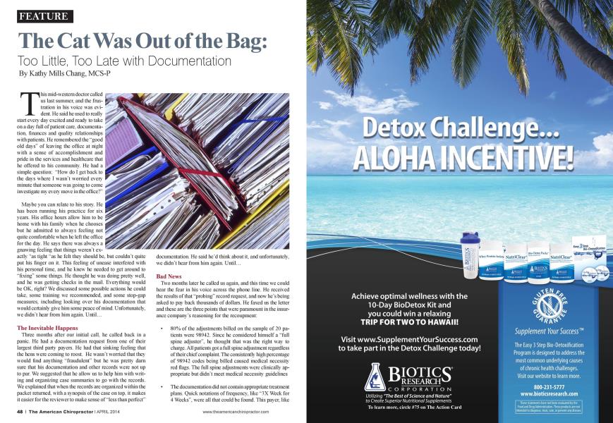 The Cat Was Out of the Bag: Too Little, Too Late with Documentation