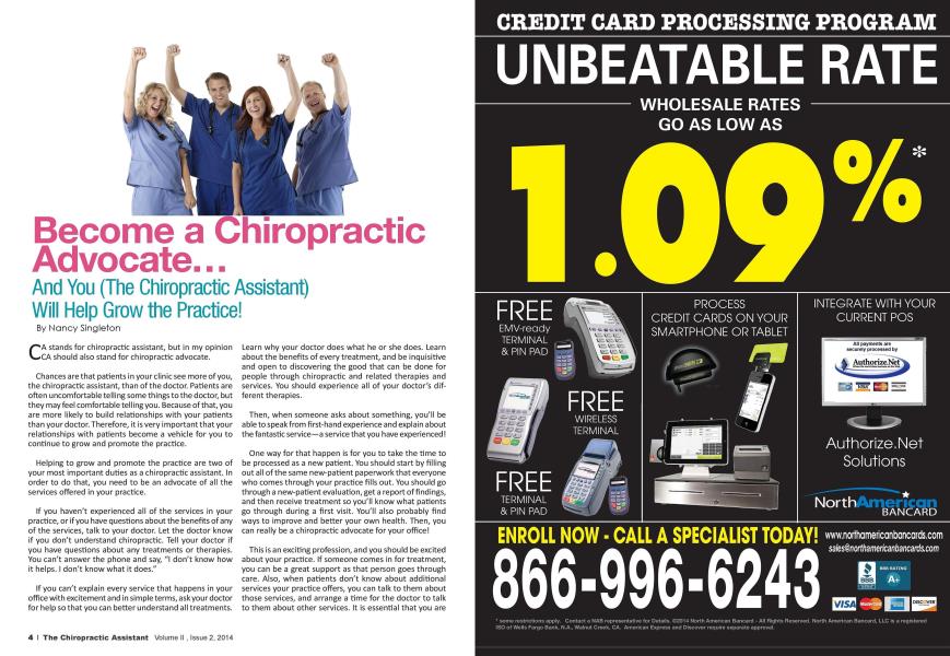 Become a Chiropractic Advocate... And You (The Chiropractic Assistant) Will Help Grow the Practice!