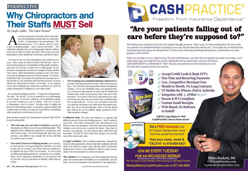Why Chiropractors and Their Staffs MUST Sell