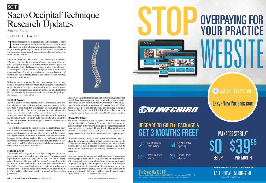 Sacro Occipital Technique Research Updates